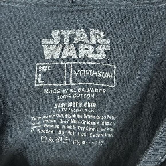 FifthSun Star Wars Lord Darth Vader Retro Spellout Shirt Mens Large Tee Black - Picture 3 of 7